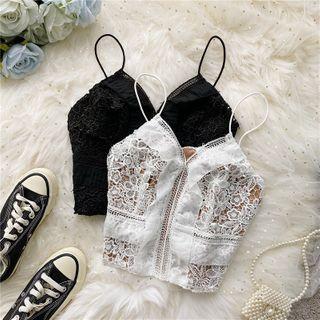 Crochet-lace V-neck Camisole