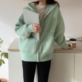 Pocket Front Knit Hoodie
