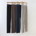 Ribbed Straight-fit Pants