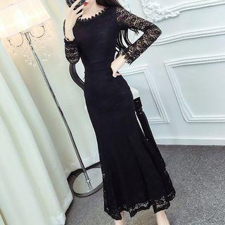 Long-sleeve Mermaid Lace Dress