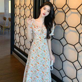 Split Floral Dress