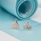 925 Sterling Silver Leaf Earring 1 Pair - 925silver - Earrings - Leaves - One Size