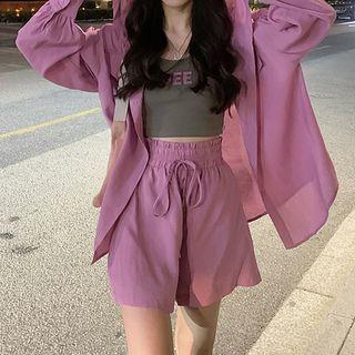 Hood Shirt / Shorts / Lettering Tank Top