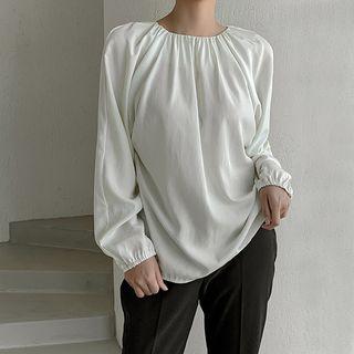Raglan-sleeve Reversible Blouse