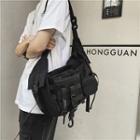 Multi-pocket Messenger Bag Black - One Size