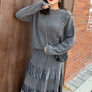 Side-buttoned Sweater