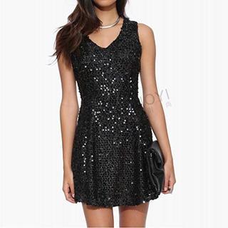 Glitter Sleeveless Dress