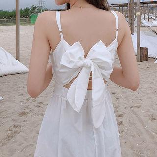 Tie-back Gathered Long Sundress