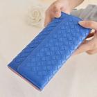 Zip Woven Long Wallet