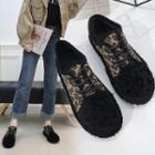 Animal Print Lace-up Shoes