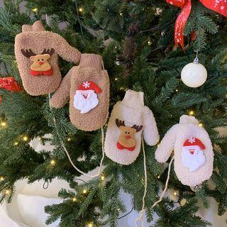 Christmas Fleece Mittens