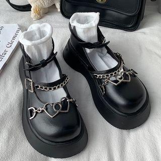 Platform Chain Mary Jane Shoes