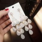 Water Droplets Sequined Earring A05 - 65 - Gold - One Size