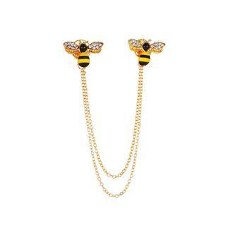 Bee Brooch Pin 01 - Dz246 - Yellow - One Size