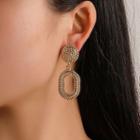 Glitter Hoop Dangle Earring