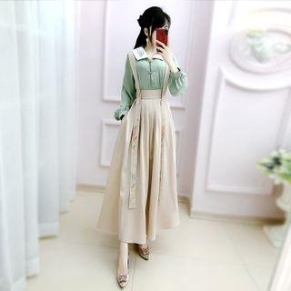 Embroidery Midi Jump Dress