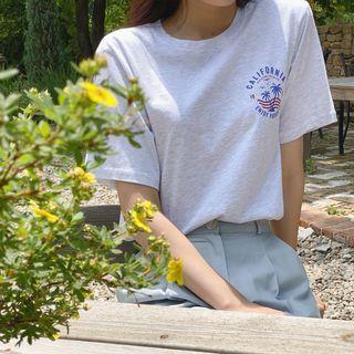 Calofornia M Lange T-shirt Melange Gray - One Size