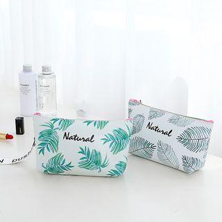 Leaf Print Makeup Pouch