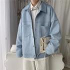 Long-sleeve Suede Jacket