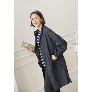 Drop-shoulder Coat