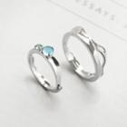 925 Sterling Silver Crystal Couple Matching Ring / Set