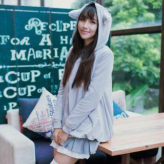 Hooded Jacket / Bow Blouse / Skirt / Set