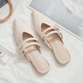 Pointed Strappy Mules