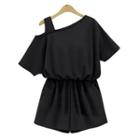 Off-shoulder Strap Playsuit