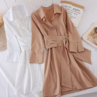 Tie-side Shirtdress