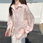 Toe-dyed Shirt Pink - One Size