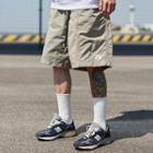 Print Wide Leg Cargo Shorts