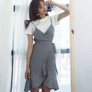 Set: Short-sleeve Top + Sleeveless Mermaid Dress