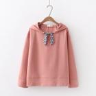 Front Tie Bow Hoodie