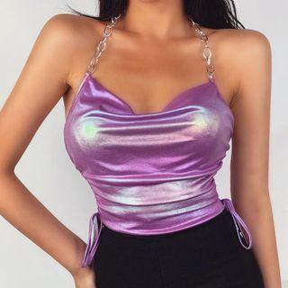 Chain Halter Neck Top