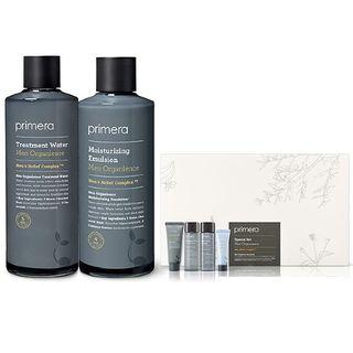 Primera - Men Organience Special Set: Treatment Water 180ml + 25ml + Moisturizing Emulsion 150ml + 25ml + Purifying Cleanser 25ml + Watery Cream 10ml 6pcs