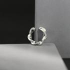925 Sterling Silver Cuff Earring 1 Pc - Silver - One Size