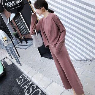 Set: Plain Sweater + Pants