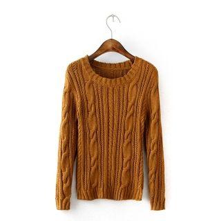 Long-sleeve Ribbed Sweater