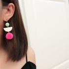 Pompom-drop Hook Earrings