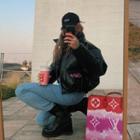 Embroidered Pleather Padded Jacket