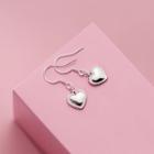 Heart Sterling Silver Drop Earring 1 Pair - Silver - One Size