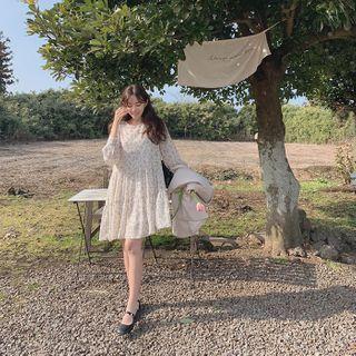 Tiered Floral Chiffon Minidress