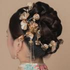 Wedding Alloy Flower Headpiece Gold - One Size
