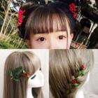 Flower Headpiece 1 Pc - Red & Green - One Size
