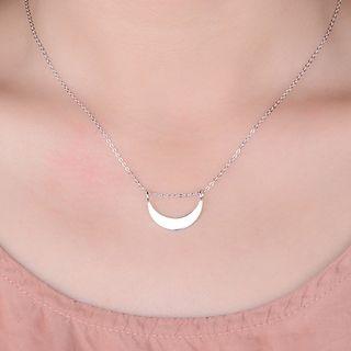 Crescent 925 Sterling Silver Necklace