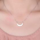 Crescent 925 Sterling Silver Necklace