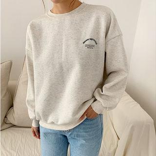Cookie Printed Fleece-lined Sweatshirt