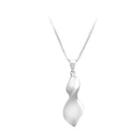 925 Sterling Silver Leaf Pendant With Necklace