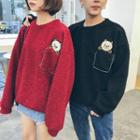 Applique Couple Matching Pullover