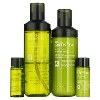 Tony Moly - The Chok Chok Green Tea Watery Set : Skin 180ml + 20ml + Lotion 160ml + 20ml 4pcs